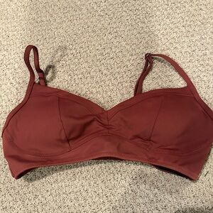 Athleta Women's Bikini Top in Deep Rust